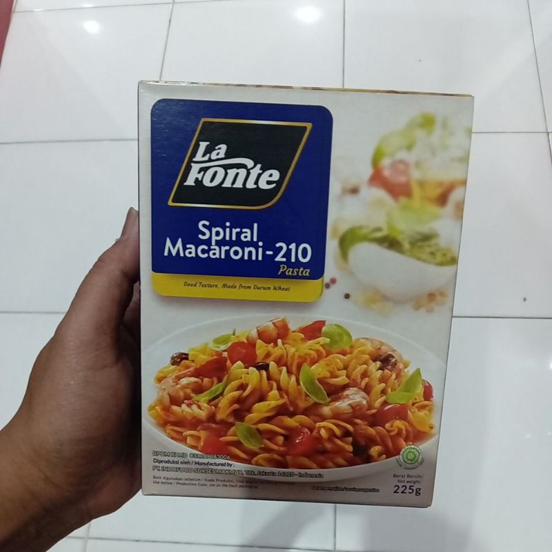

Mahbubah - La Fonte 225 g Spiral Macaroni -210 Pasta