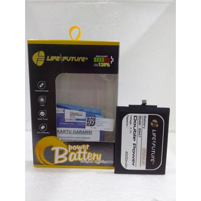 BATRE XIAOMI REDMI 3/REDMI 4X/BM47 DOUBLE POWER