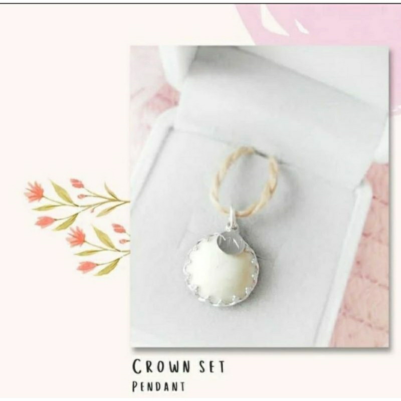 SKYELETTE || Breastmilk Jewelry Kit Box | Round Crown Pendant | Big Round Crown Pendant | Liontin AS