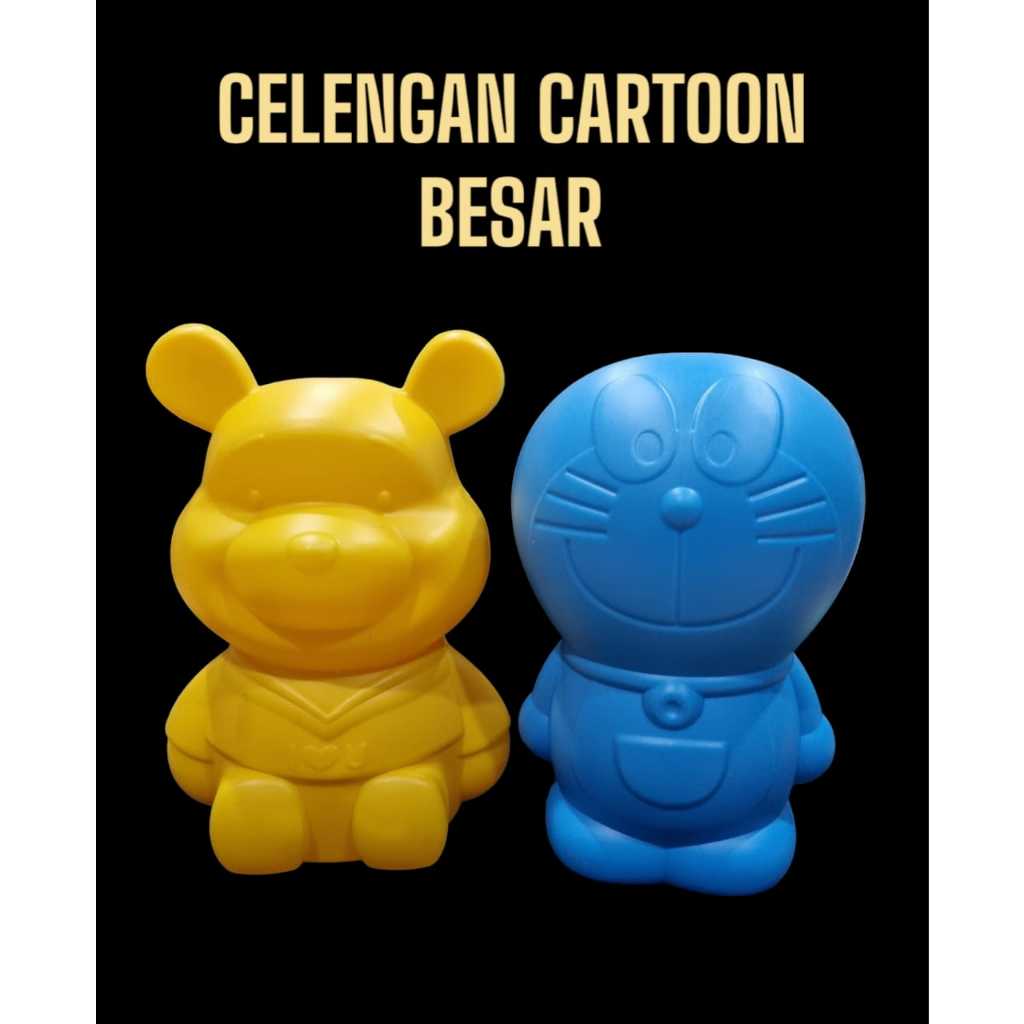 Celengan / Celengan Plastik / Celengan Cartoon BESAR