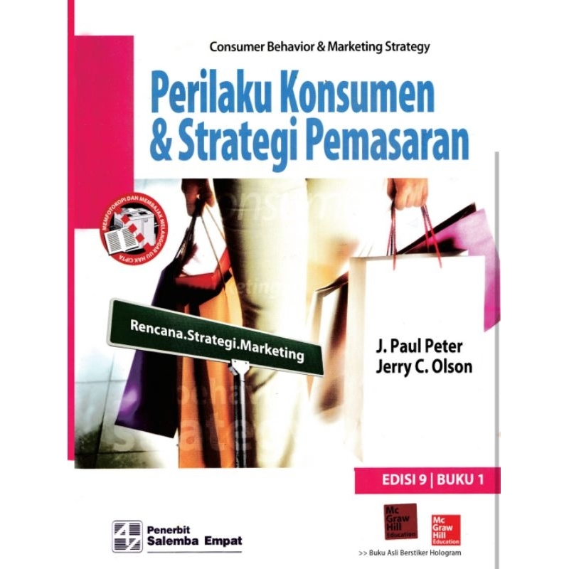 

PERILAKU KONSUMEN & STRATEGI PEMASARAN edisi 9 buku 1 by J. PAUL PETER