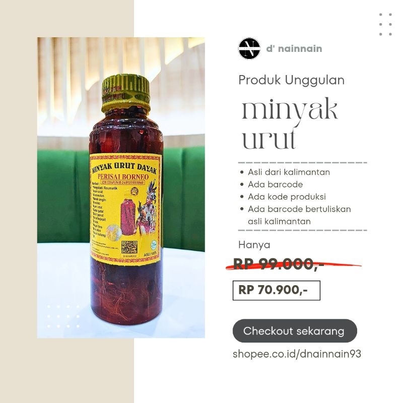 minyak dayak kalimantan