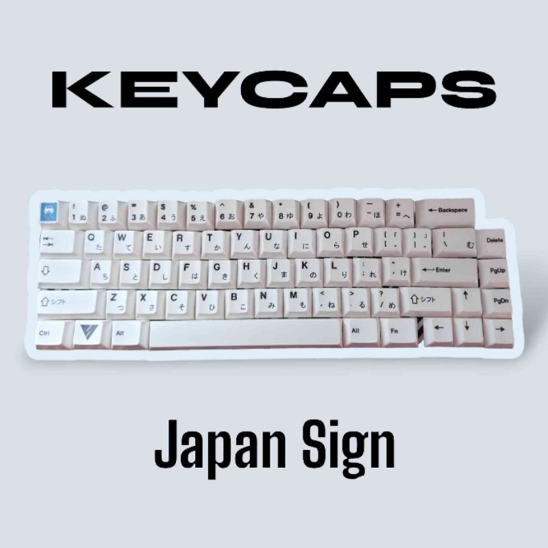 Keycaps Vortex Series GT-65 Japan Sign Road - not GT6/GMK67/Maxfit67