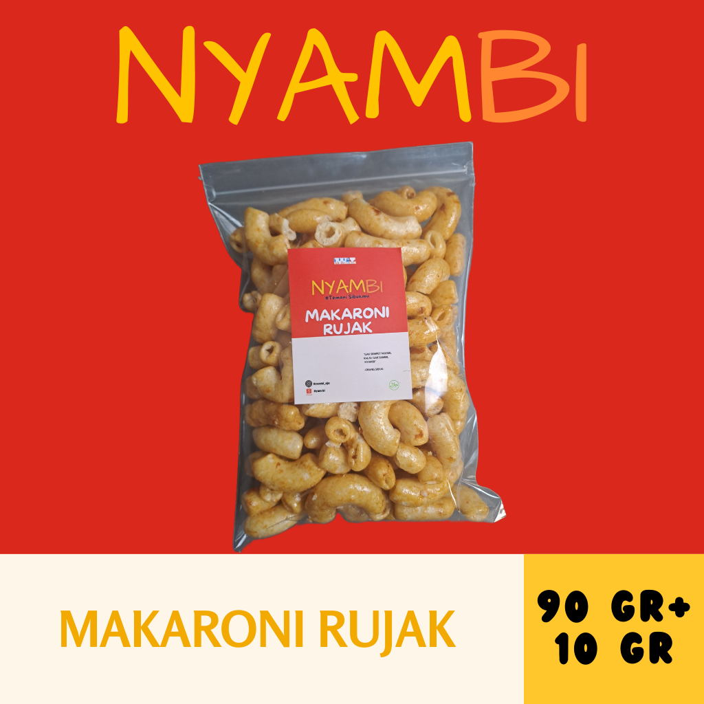 

[NYAMBI] MAKARONI RUJAK PEDAS MANIS 90g Ekstra 10g