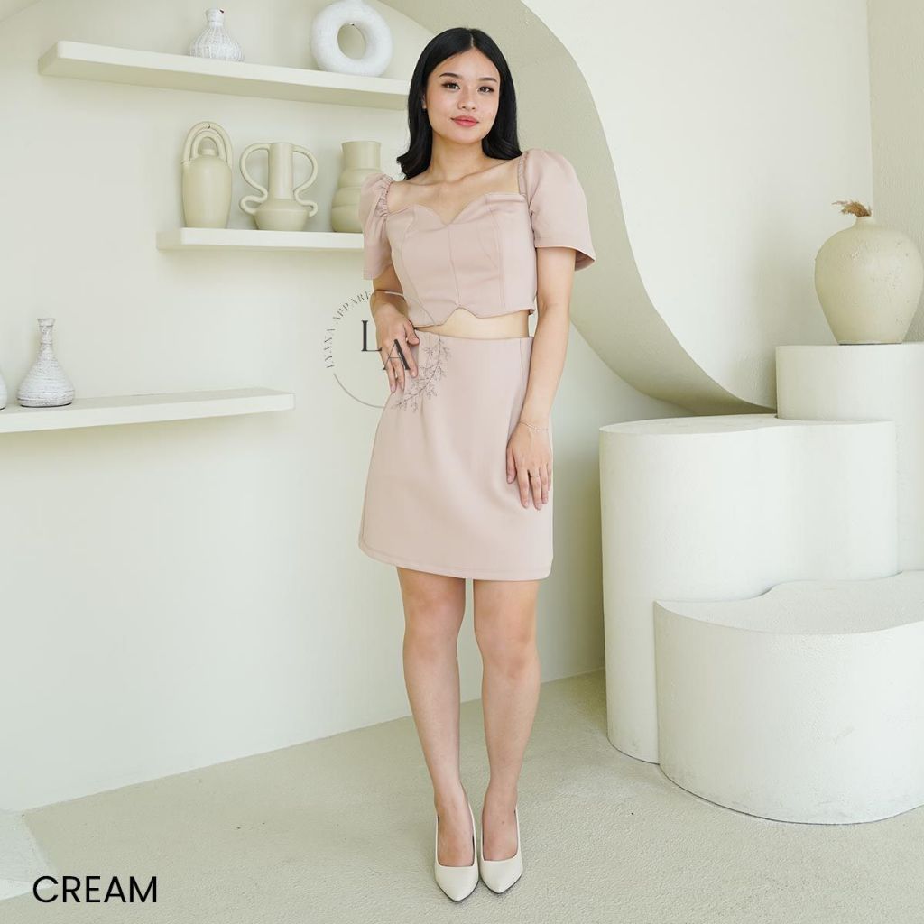 Mimari One Set Skirt/ Atasan Rok Set/ Baju Natal [ Lyana Apparel ]