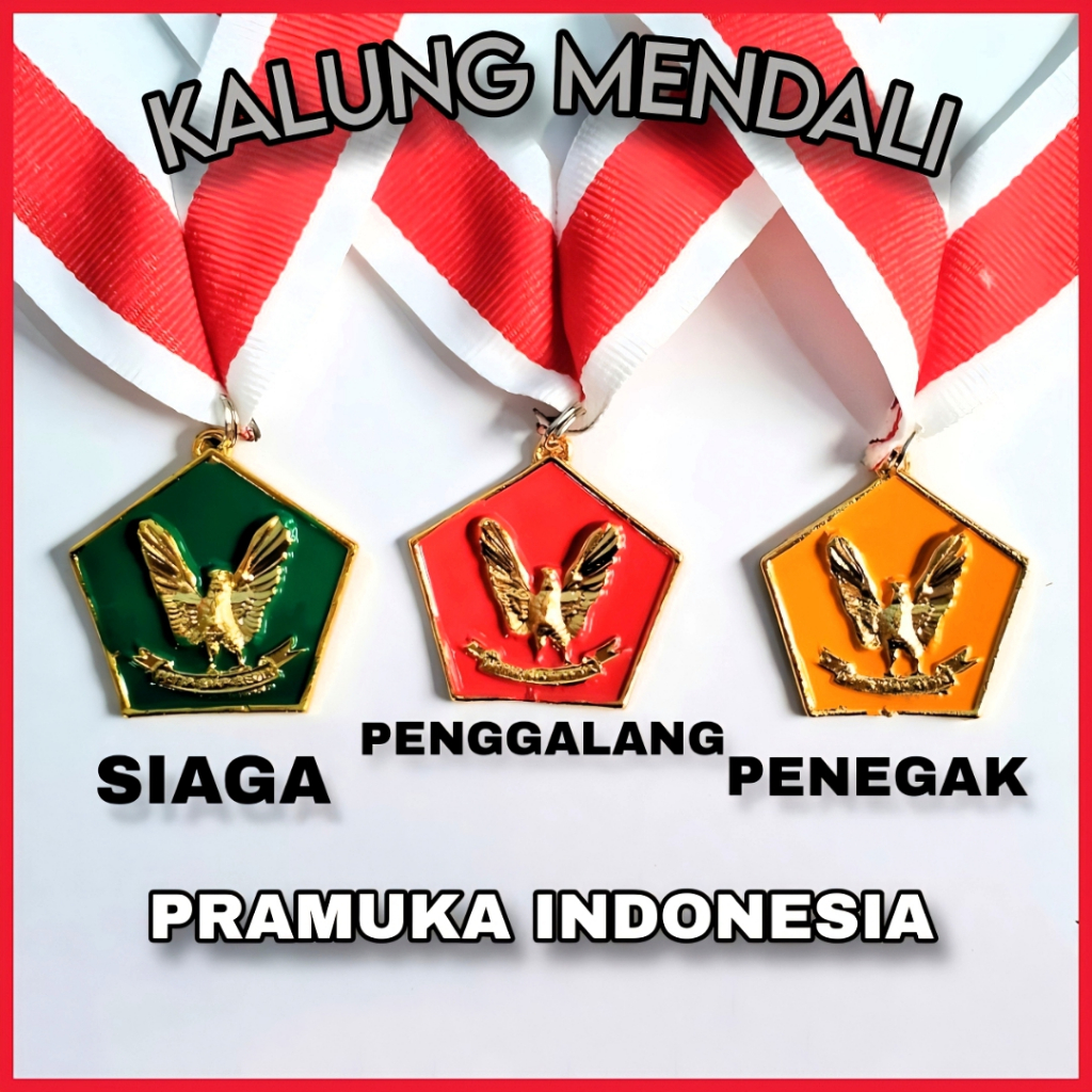 KALUNG MENDALI GARUDA COR/PRALATAN PRAMUKA