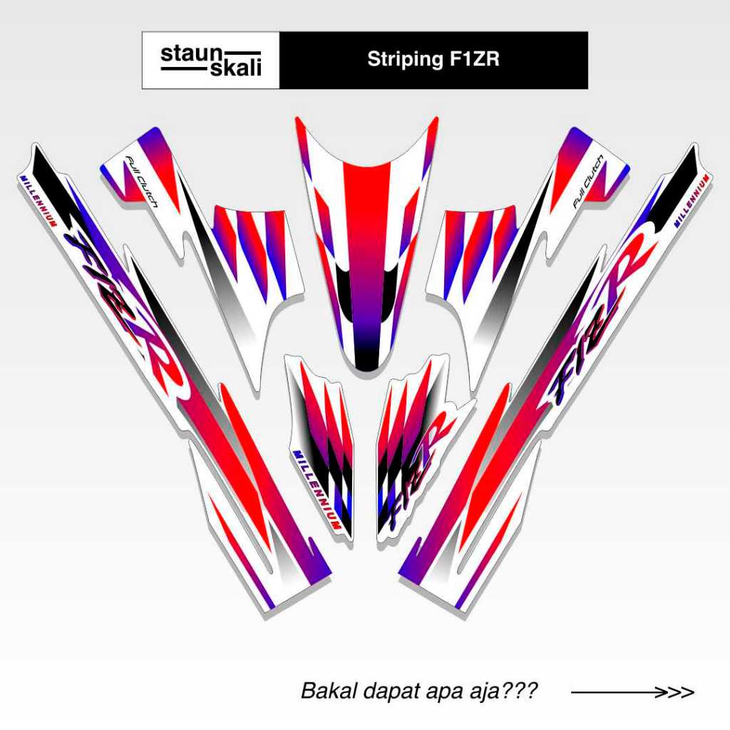 Striping Yamaha F1ZR Variasi (4) Thailand Original Ori Malaysia Vietnam Ardath Albino 1997 1998 1999