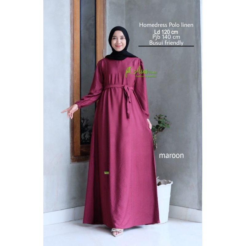 homedress Pololinen Aini modiste //Gamis Aini