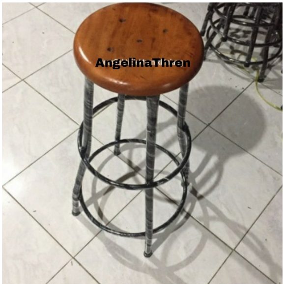 KURSI CAFE TINGGI 75CM - BANGKU TINGGI 75 CM - KURSI BAR PIPA & KAYU - KURSI NONGKRONG MEJA BAR - KU