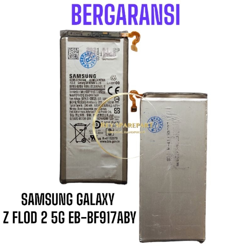 baterai batre battery Samsung Galaxy Z flod 2 5G EB-BF917ABY Cabutan bergaransi
