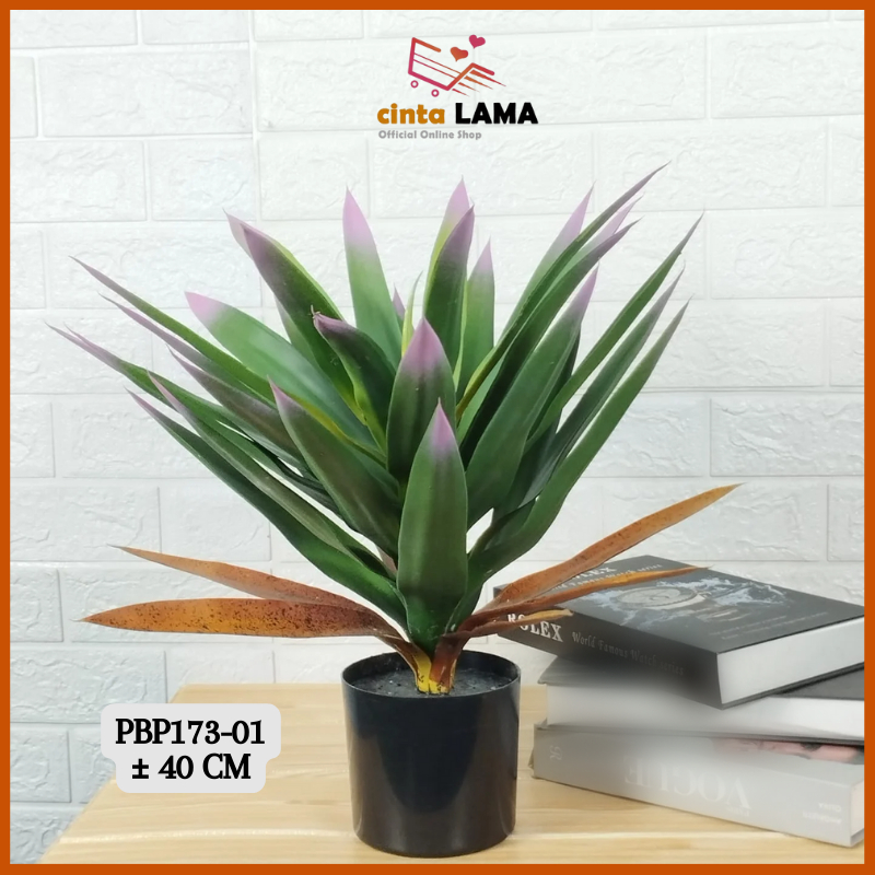 Pot Tanaman Bunga Hias Plastik Lidah Mertua Daun Artificial Ornamen Dekorasi Rumah Import PBP173
