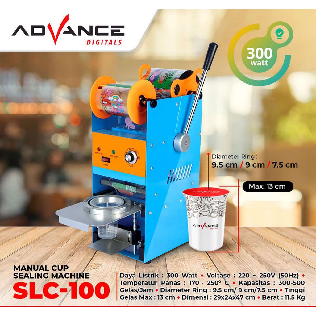 Mesin Sealer Cup Advance SLC 100  Cup Sealer Mesin Press Gelas Jumbo SLC-100 SEALER