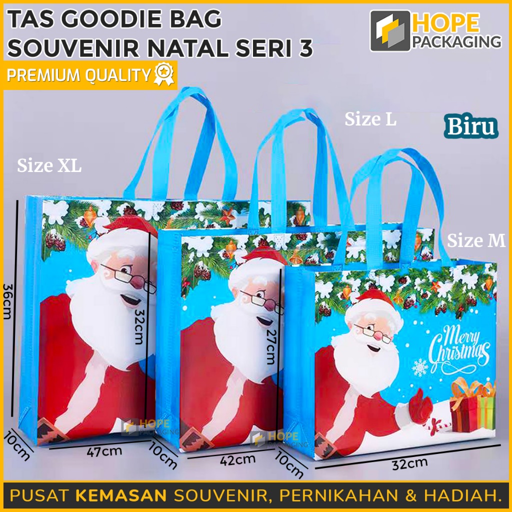 

Goodie Bag Natal / Tas Souvenir Natal / Tas Hampers Natal /Tas Goodie Bag Souvenir Natal Seri 3 / Tas Bingkisan Kue Natal / Hampers Gift Natal