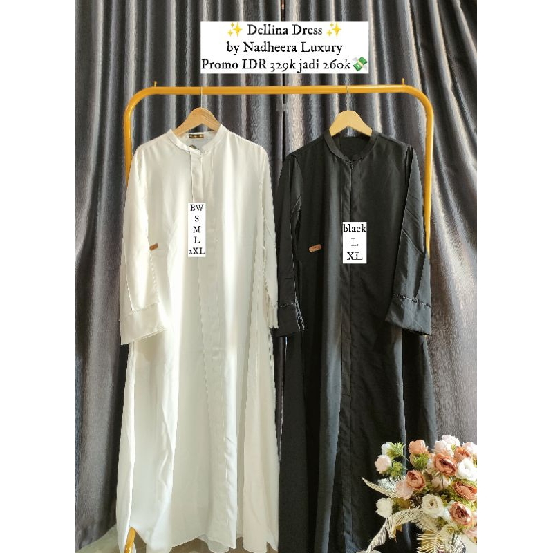 DELLINA ABAYA BUSUI FRIENDLY BY NADHEERA LUXURY
