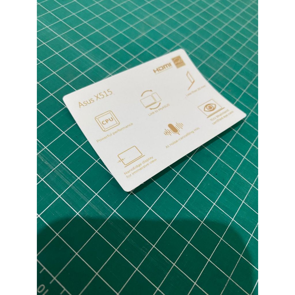 Stiker Spesifikasi Laptop Asus X515