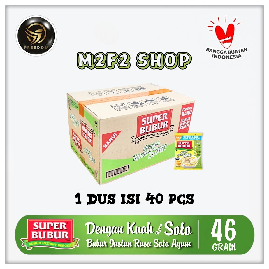 

Bubur Instan Super Bubur Seduh Rasa Soto - 46 gr (Kemasan Karton)