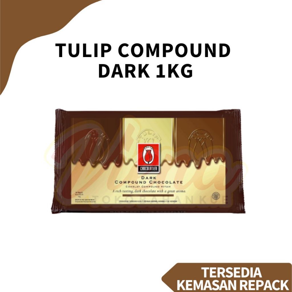 

Tulip Dark Chocolate Compound 1kg / Coklat Batang