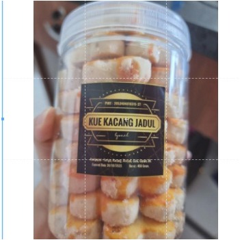 

kue kacang jadul toples 450gr+dus