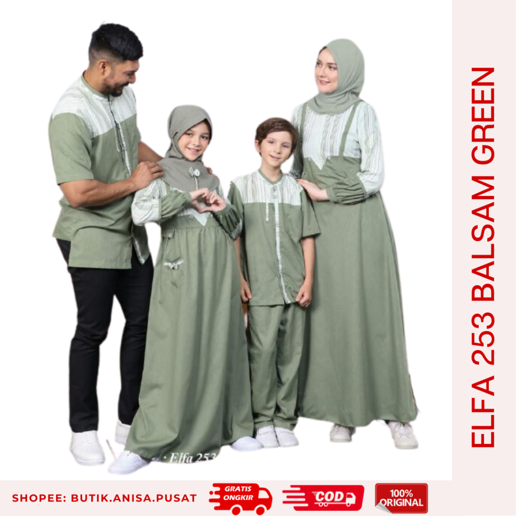 ETHICA ELFA 253 BALSAM GREEN SARIMBIT KELUARGA AYUMI 322 KAHFI 233
