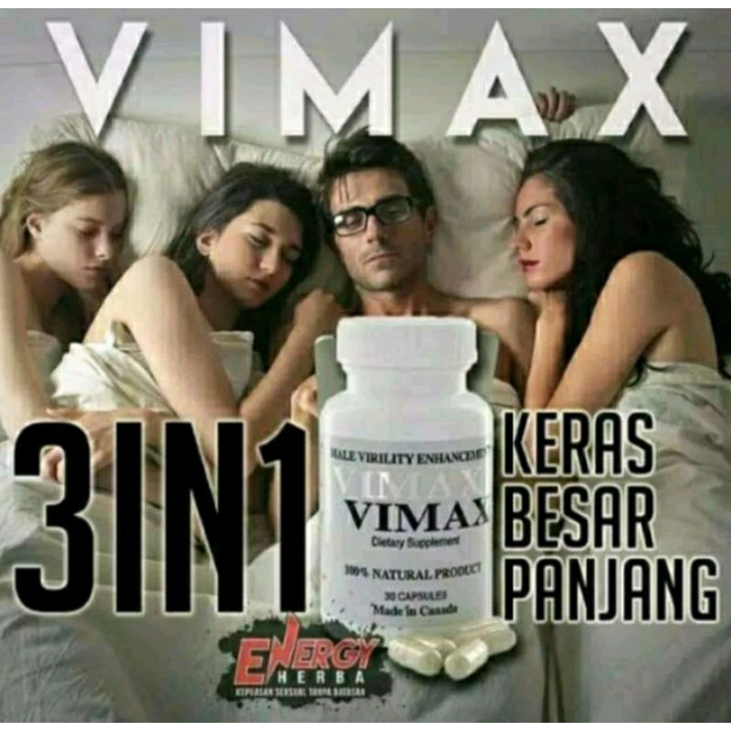VMAX CAPSUL 100% ORIGINAL VIMAX ASLI BPOM IZON 3D CANADA OBAT KAPSUL KUAT