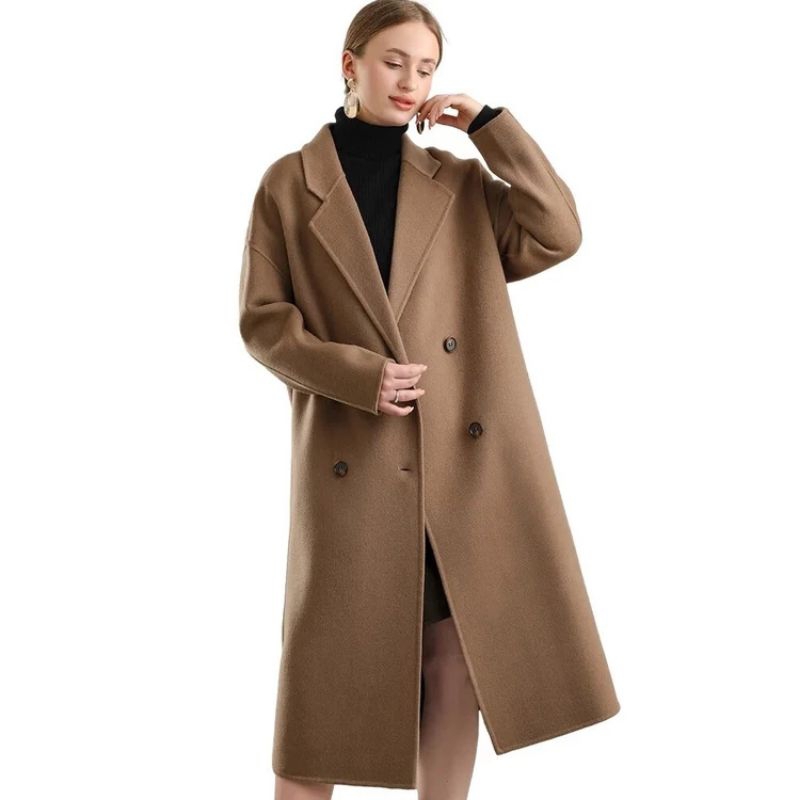 Jas Hitam Jaket Wanita Long Coat Blazer Wanita Panjang Korea Style