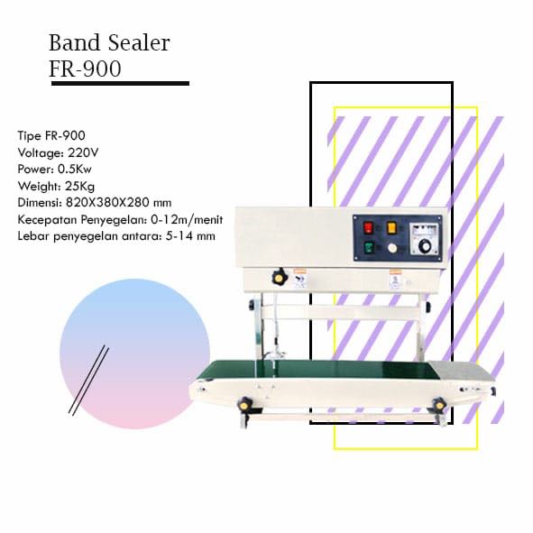 Mesin Continous Band Sealer Vertikal FR-900