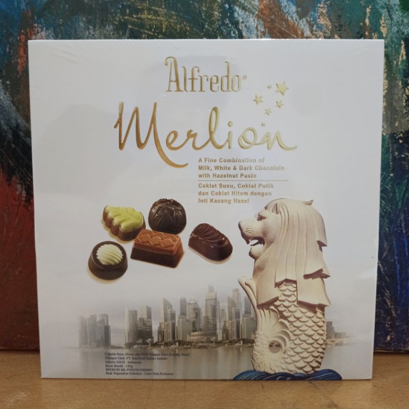 

Alfredo 120gr Merlion Milk Chocolate Coklat Putih Hitam Hazelnut