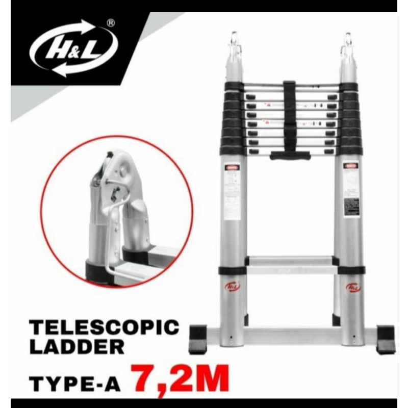Tangga lipat teleskopik 7.2m H&amp;L