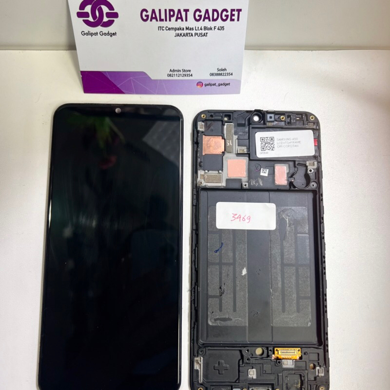 SAMSUNG A50 LCD+TS+FRAME ORI COPOTAN