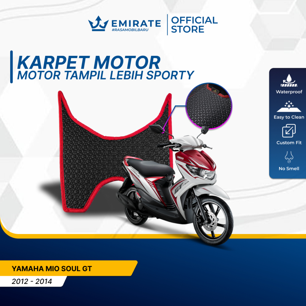 Karpet Motor/Alas Pijakan Kaki Motor Yamaha Mio Soul (2007-2012)