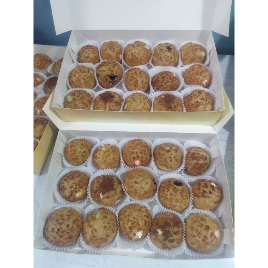 

Ssl09 Kue Choux Soes Deliz Sus Crunchy Creamy Coklat Vanilla Mini
