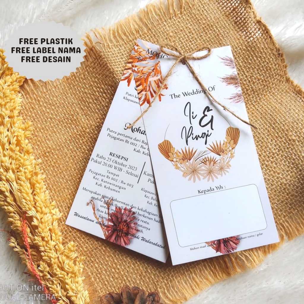 Undangan Tali Custom