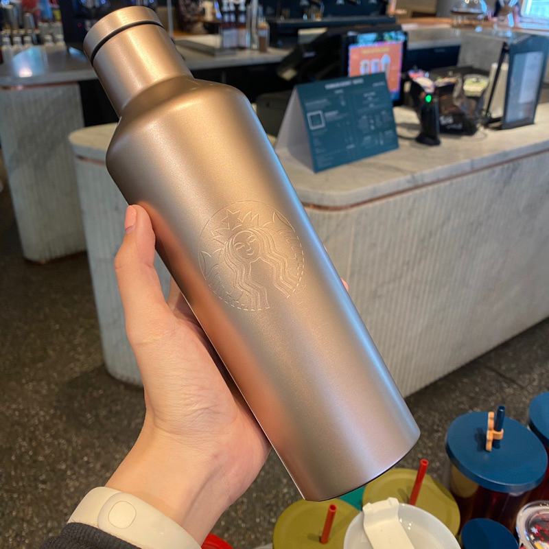 Tumbler starbucks champagne gold 16oz corkcircle