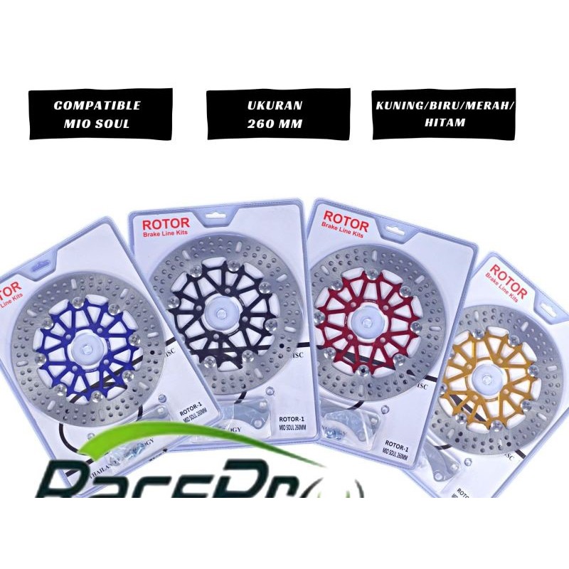Piringan Rotor Piringan Disc Cakram Depan Floating Lebar Uk 260mm Plus Breket Cakram Rotor Model Ktc