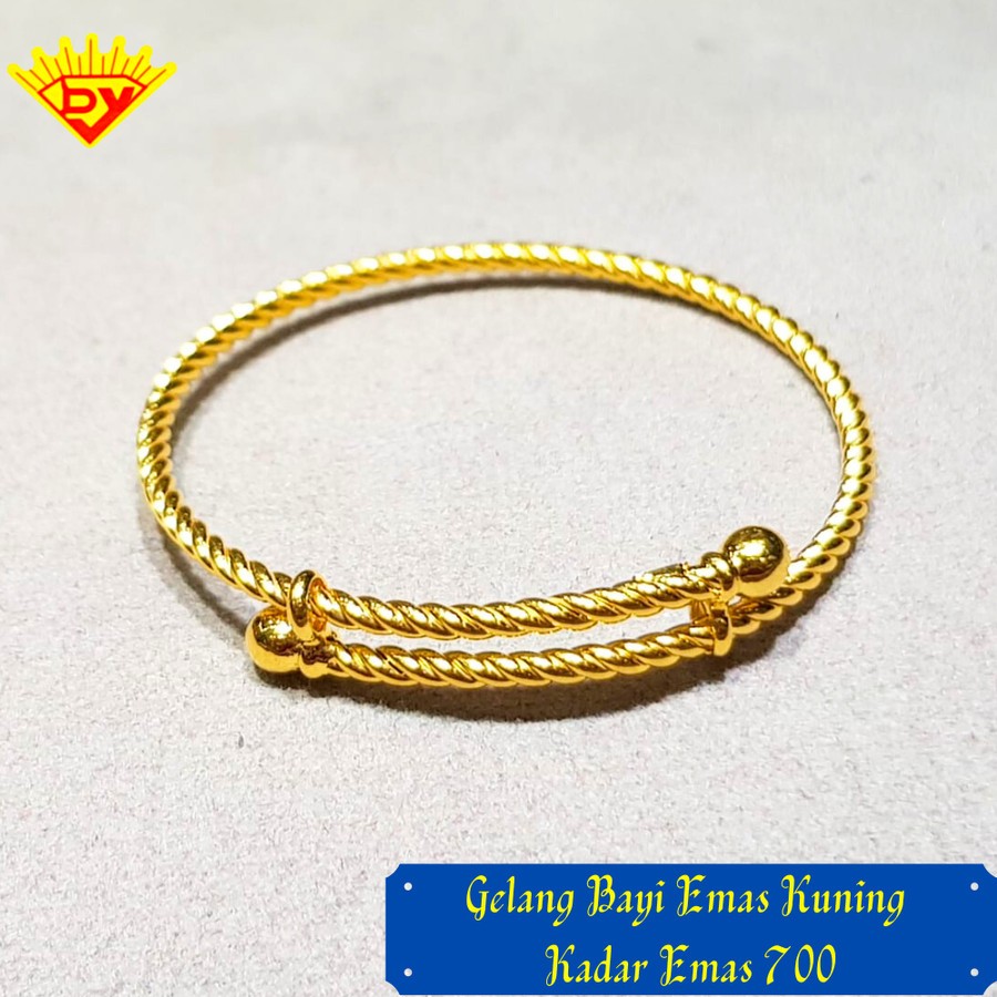 Gelang Bayi Emas Kuning 534 Kadar Emas 700