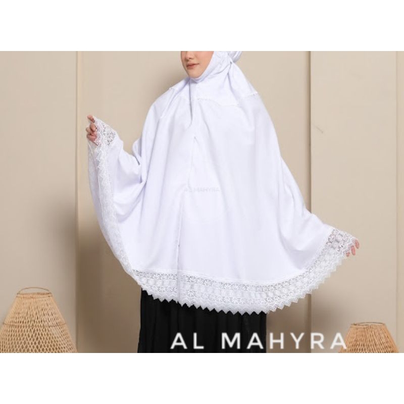 BERGO UMROH DAN HAJI BAHAN KATUN PREMIUM HIJAB JUMBO BRSAKU BERGO PUTIH