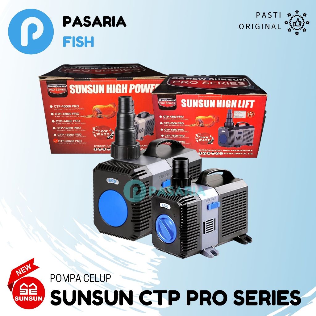 SUNSUN CTP 4500 10000 16000 20000 PRO Pompa Celum Kolam Ikan Murah
