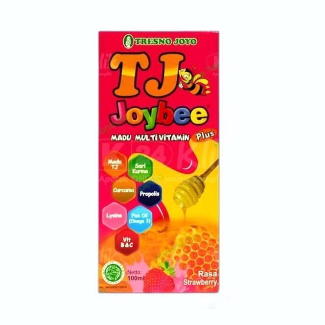 

Madu TJ Joybee Madu Multivitamin Plus Rasa Strawberry 100 ML