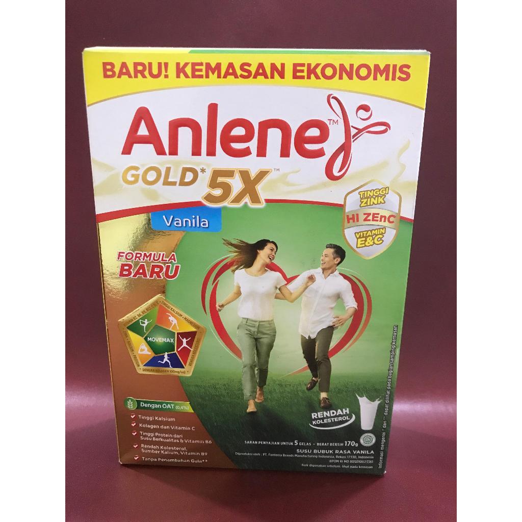 

Anlene Gold 5X Vanilla 170G - Minuman Susu Bubuk Rasa Vanila