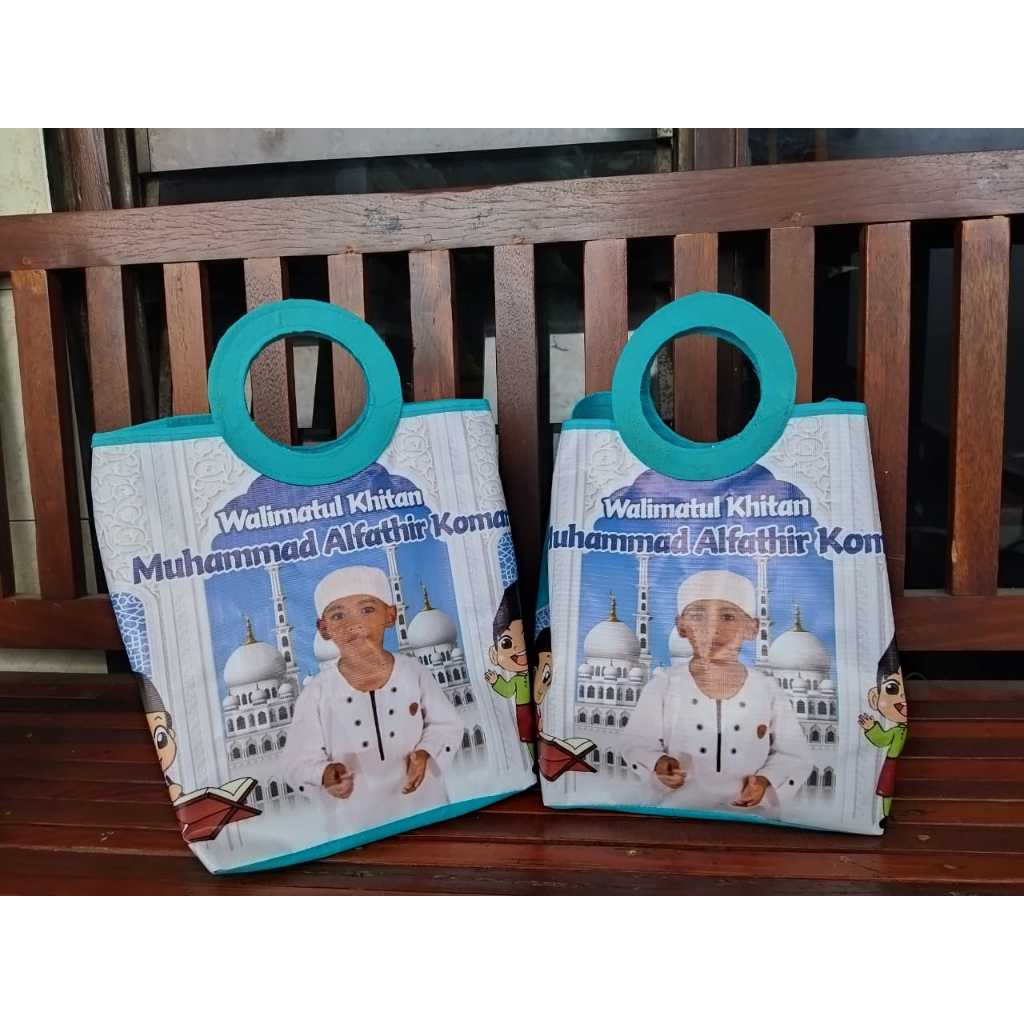 SOUVENIR KHITAN TAS GAGANG BULAT