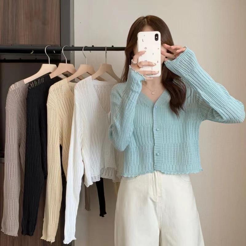 SWEATER WANITA Tipis/ SWEATER RAJUT Atasan Wanita/BAJU PANJANG WANITA ZZS-03