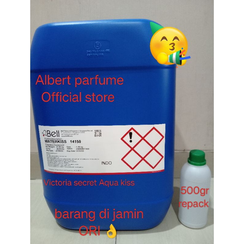 Vict Secret Aqua kiss / WATER KISS 500 ml produk bell repack murni