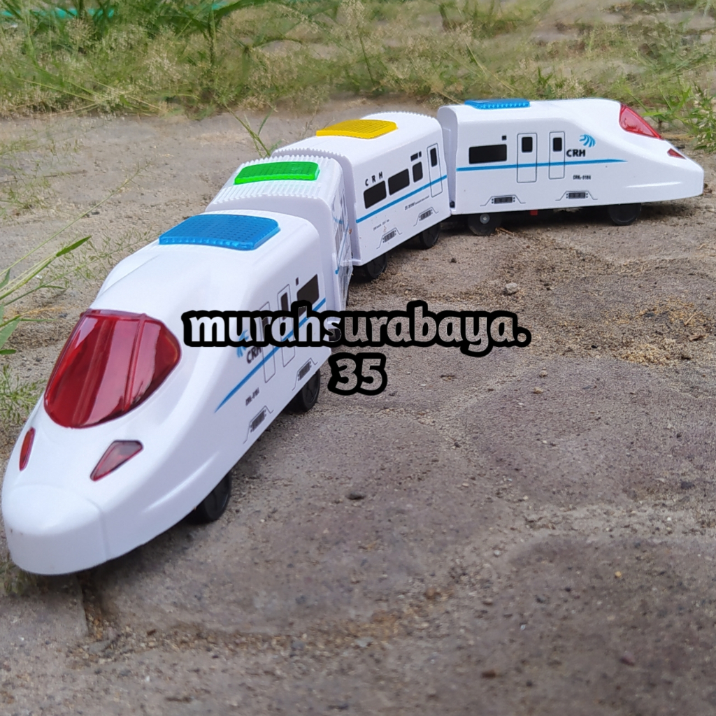 Mainan Kereta Api Cepat MRT  Tanpa Rel 8013 Ukuran Panjang l Mainan Edukasi Kereta MRT Kereta Cepat 