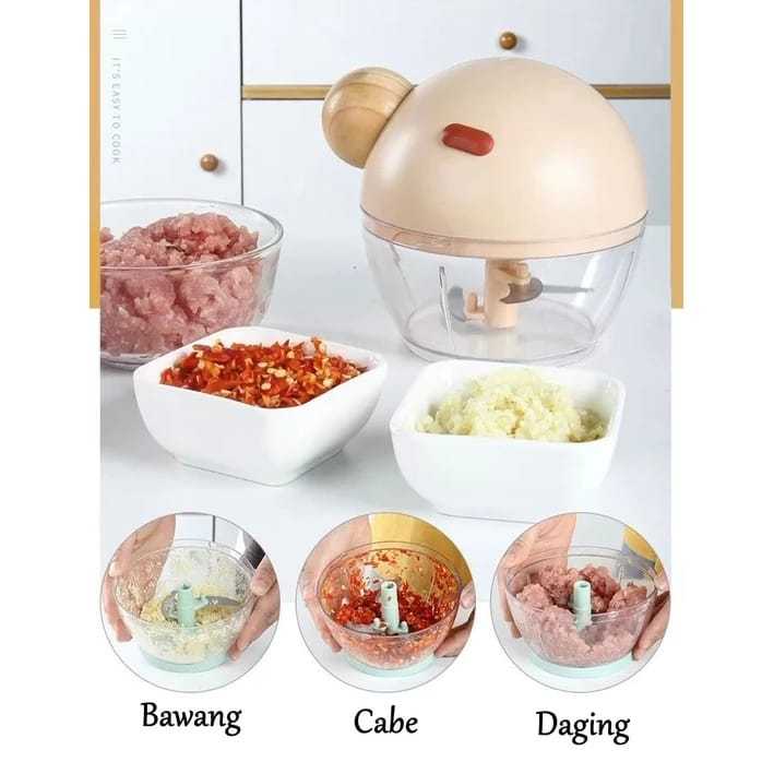 Chopper Manual Tarik Chopper Manual Daging Bumbu Halus Chopper Manual Blender