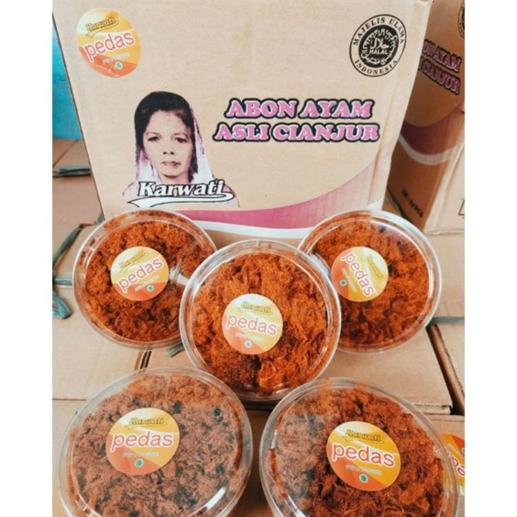 

➢❈ abon ayam karwati cianjur 160 gram