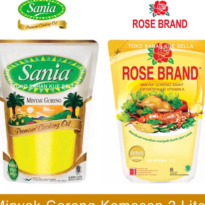 

Bestseller Minyak Goreng SANIA / ROSE BRAND 2 Liter Ready Stok