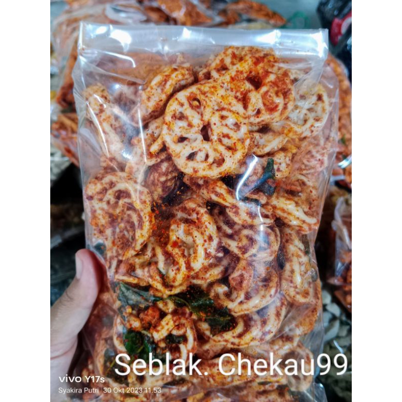 

seblak kerupuk pedo daun jeruk isi 250gr