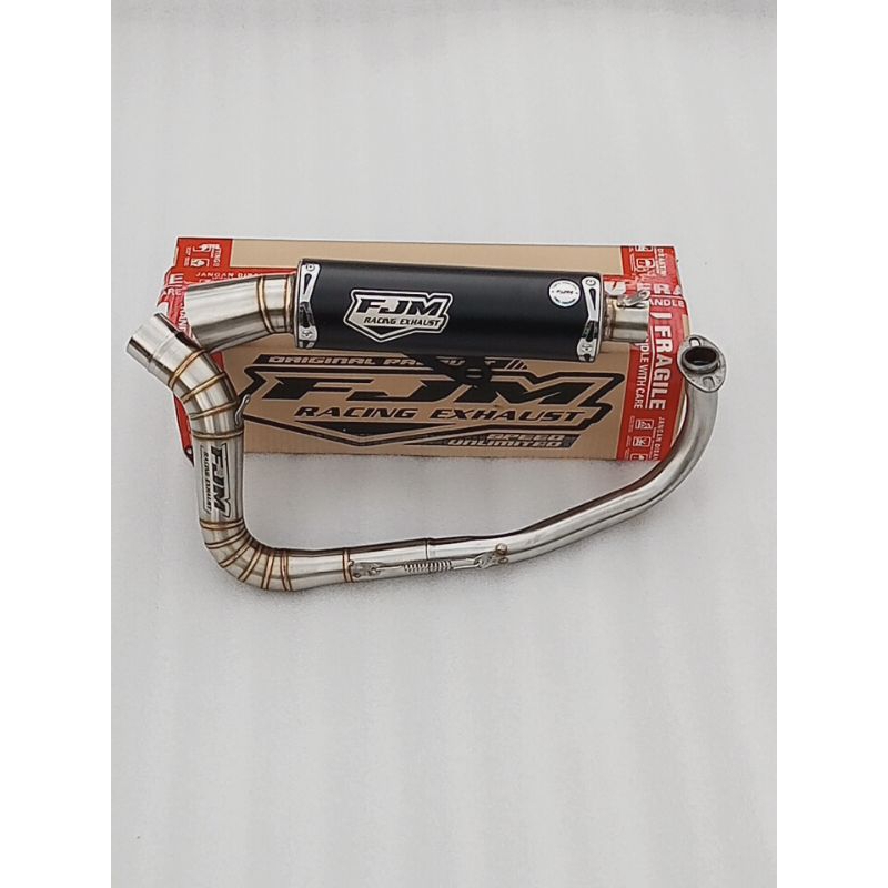 KNALPOT FULSISTEM SAMLONG FJM EXHAUST BLACK SERIES COATING