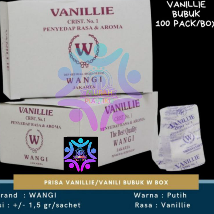 

➠❉✳ Vanillie Vanila Vanili Sachet Wangi W Isi 100 Sachet