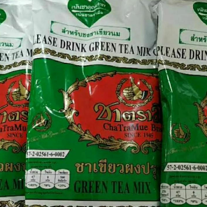 

Terbaru Thaitea Greentea ChatraMue Brand 200gr Bayar Di Tempat